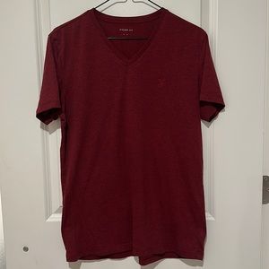 Mens red heathered AE shirt